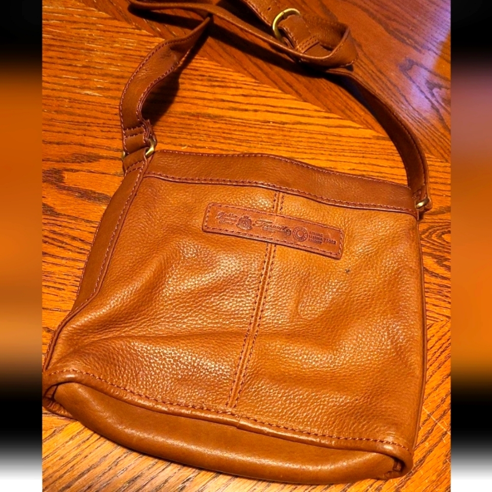 Fossil leather crossbody bag Brown